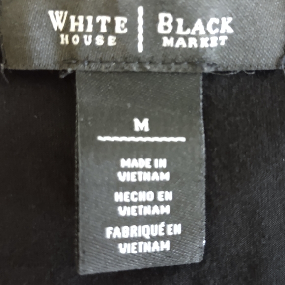 White House Black Market Asymmetrical Long Sleeve Tunic Top Size M - Picture 3 of 6